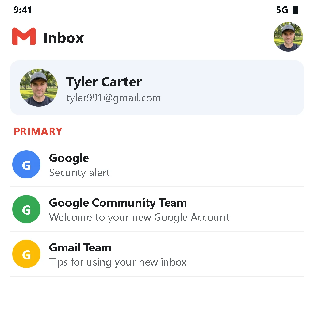 Gmail Mixed IP (EN Profile | Age from 10 Days)