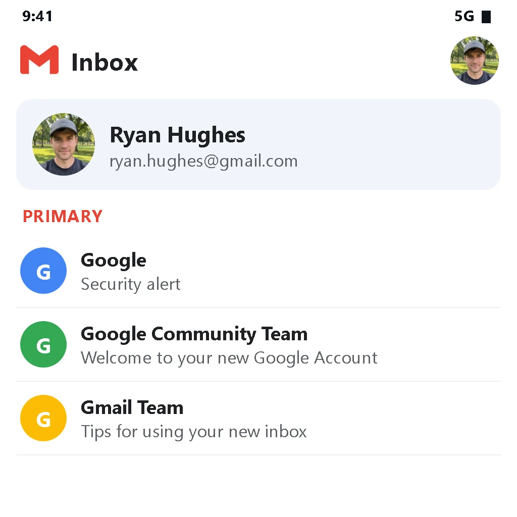 Long-lived Google accounts (not Gmail domain)